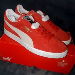 Puma classic suede high risk red